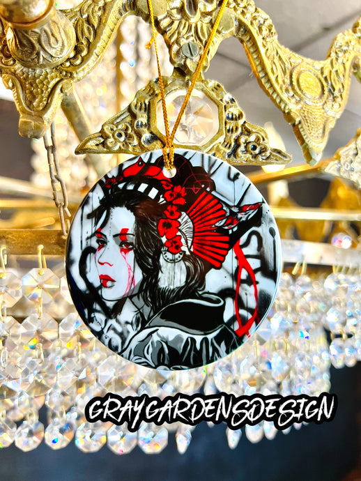 The Warrior Graffiti Ceramic Ornament