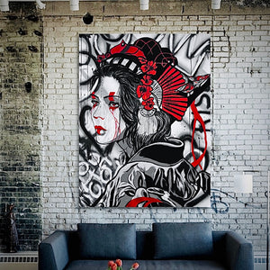 “The Warrior” Original Painting on Canvas 4’ x 3’