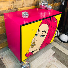 Load image into Gallery viewer, Hand Painted Pop Art Mid Century Dresser Furniture Art