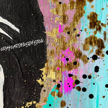 Load image into Gallery viewer, Original “Nothing is Impossible” Graffiti Pop Audrey Hepburn Painting on Wood / Luxury Decor / Wall Art