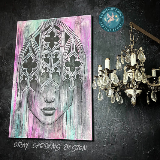 Cathedral Girl Original Canvas Art