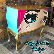 Load image into Gallery viewer, Hand Painted Pop Art Console/Entryway Table