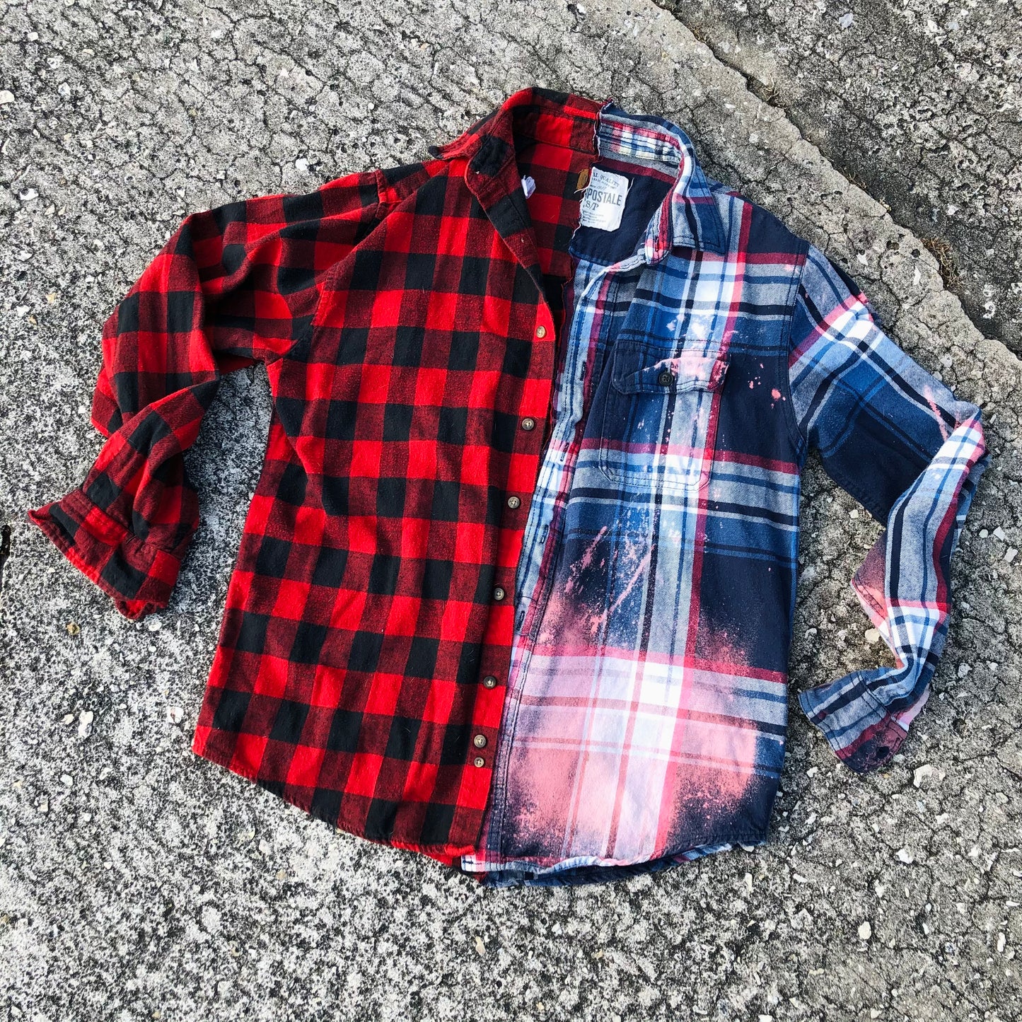 Upcycled Spliced Flannel