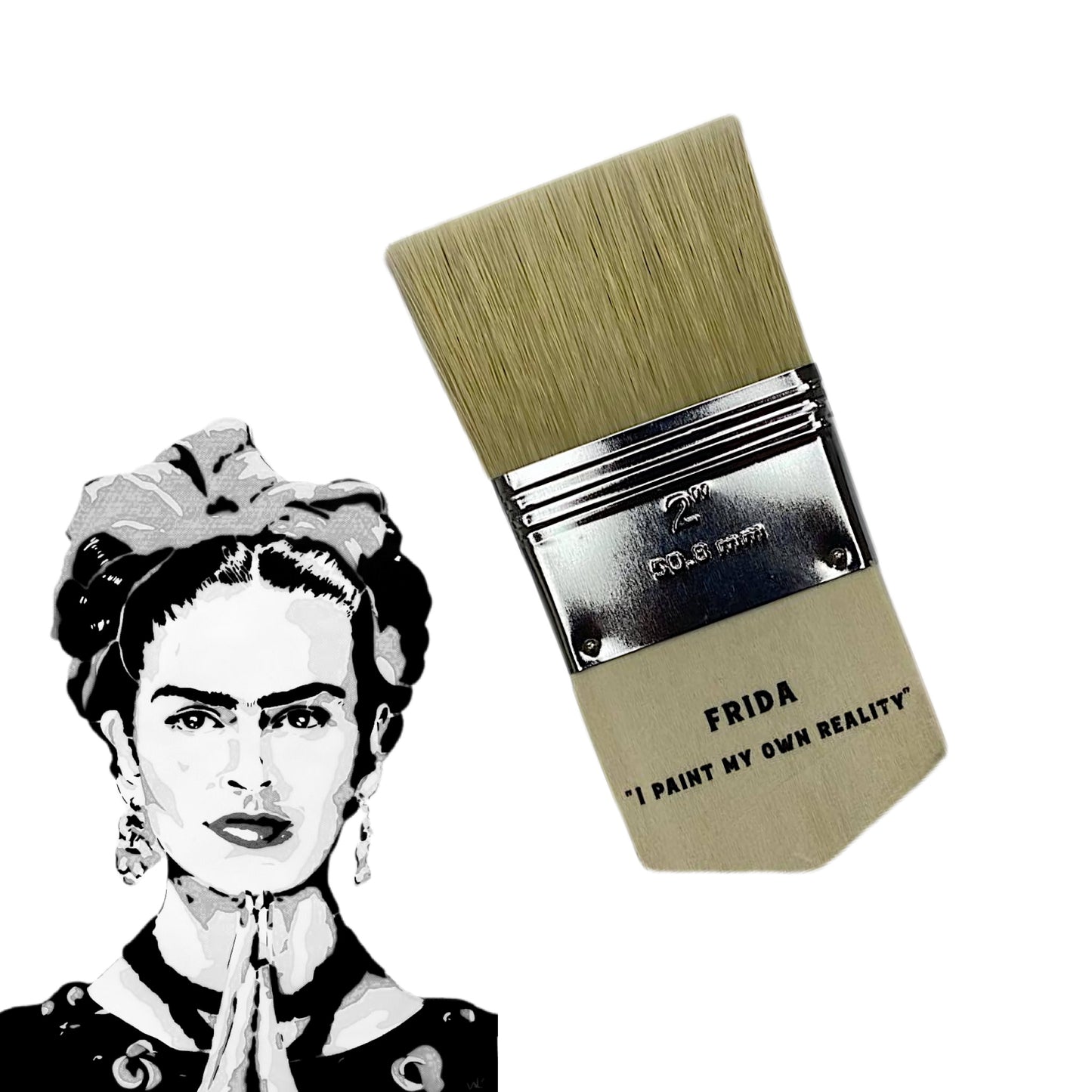 FRIDA 2" Flat Clay and Chalk Artisan Paint Brush