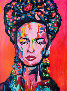 Frida Kahlo Painting on Canvas