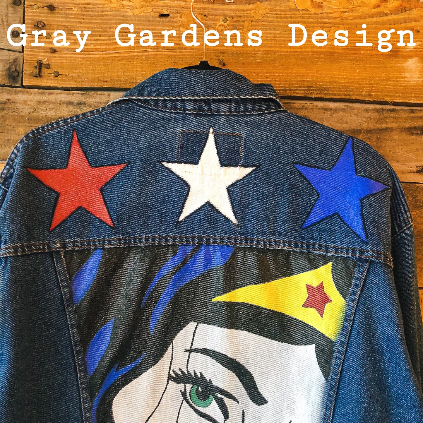 Hand Painted Wonder Woman Denim Jacket