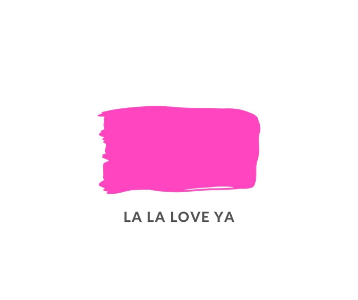 La La Love Ya | True Neon Pink Clay and Chalk Paint