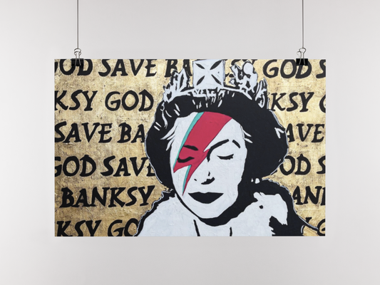 God Save Banksy Matte Print